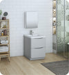 Fresca Tuscany 24`` Glossy White Free Standing Modern Bathroom Vanity With Medicine Cabinet