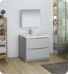 Fresca Tuscany 36`` Glossy White Free Standing Modern Bathroom Vanity With Medicine Cabinet