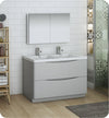 Fresca FVN9148GRG-D Tuscany 48" Gray Free Standing Double Sink Bathroom Vanity