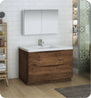 Fresca FVN9148RW Tuscany 48" Rosewood Free Standing Modern Bathroom Vanity