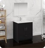 Fresca Imperia 30`` Glossy White Free Standing Modern Bathroom Vanity With Medicine Cabinet