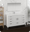 Fresca FVN9460WH-S Imperia 60" Glossy Free Standing Single Sink Bathroom Vanity