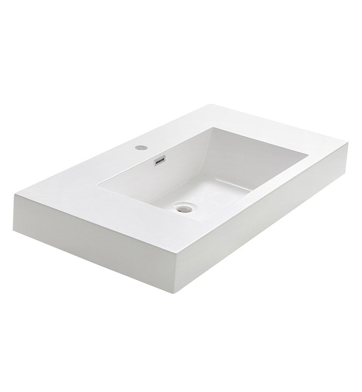 Fresca FVS8005WH White Senza 40 Acrylic Vanity Top 