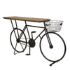 Sagebrook Home FW10175-01 35" Bicycle Console Table, Charcoal