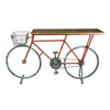 Sagebrook Home FW10175 35" Bicycle Console Table, Red/Blue