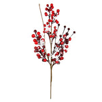 Vickerman FY190202 18" Artificial Red Snow Berry Pick, Set of 3