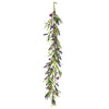 Vickerman FY194060 5' Artificial Purple Lilac Wild Flower Garland