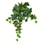 Vickerman FZ190118 18" Artificial Green Ivy Hanging Bush, Set of 3
