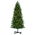6.5' Grand Teton Slim Artificial Christmas Tree  Single Mold Warm White LED