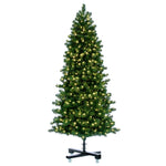 7.5' Grand Teton Slim Artificial Christmas Tree  Single Mold Warm White LED