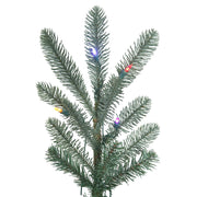 7.5' Alberta Blue Spruce Artificial Christmas Tree Multi-colored Dura-Lit LED