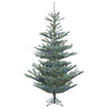 7.5' Alberta Blue Spruce Artificial Christmas Tree Multi-colored Dura-Lit LED