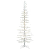 Vickerman 6' x 26" Flocked Kuna Pine Artificial Christmas Tree Warm White LED