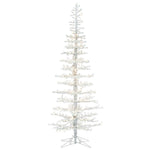 Vickerman 6' x 26" Flocked Kuna Pine Artificial Christmas Tree Warm White LED