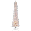 10' x 28" White Pencil Artificial Christmas Tree Warm White 8 function 3MM LED