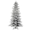 14'x74" Flocked Tilden Spruce Artificial Xmas Tree featuring 8164 PE/PVC Tips