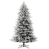 Vickerman 7.5' x 59" Flocked Aspen Fir Artificial Christmas Tree Unlit
