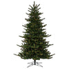 7.5' x 60" Decorator Pine Artificial Christmas Tree Clear Dura-lit Lights