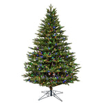 6.5' x 51" Douglas Fir Artificial Christmas Tree Multi-colored Dura-Lit LED