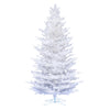 Vickerman 7.5' x 53" Flocked Cedar Pine Artificial Christmas Tree Unlit