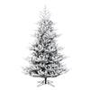 Vickerman 10' x 70" Flocked Hudson Fraser Fir Artificial Christmas Tree Unlit