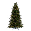 6.5' x 53" Bavarian Pine Artificial Pre-Lit Christmas Tree Warm White Lights.