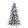 Vickerman 6.5' x 53" Flocked Bavarian Pine Artificial Unlit Christmas Tree.