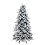 Vickerman 6.5' x 53" Flocked Bavarian Pine Artificial Unlit Christmas Tree.