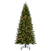 7.5' x 46" Jackson Pine Artificial Pre-Lit Christmas Tree Warm White Lights.