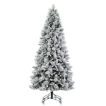 Vickerman 9' x 51" Flocked Jackson Pine Artificial Unlit Christmas Tree.
