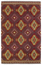 Kaleen Rugs Global Inspiration Collection GLB07-25 Red Area Rug