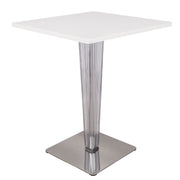 LeisureMod Modern Glen MDF Dining Table White
