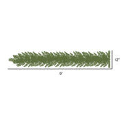 Vickerman A808810 9' Douglas Fir Artificial Christmas Garland Clear Dura-lit Incandescent Mini Lights