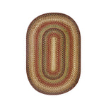 Homespice Decor 504807 5' x 8' Oval Gingerbread Jute Braided Rug