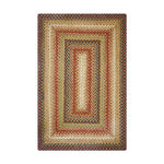 Homespice Decor 514806 5' x 8' Rectangular Gingerbread Jute Braided Rug