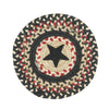 Homespice Decor 593757  8" Trivet Round Primitive Star Gloucester Jute Braided Accessories