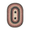 Homespice Decor 594754  13" x 19" Placemat Oval Primitive Star Gloucester Jute Braided Accessories