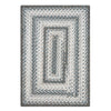 Homespice Decor 322630 20" x 30" Rectangular Graphite Ultra Durable Braided Rug