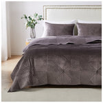 Greenland Home Riviera Velvet GL-2008EMST Quilt Set 2-Piece Twin/XL