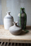 Kalalou H3241 Set of Three Black Grey and White Clay Vessels