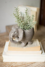 Kalalou H3336 Clay Elephant Planter