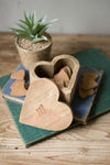 Kalalou H3420 Clay Heart Box