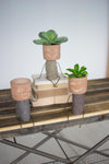 Clay & River Rock Pot Head Shelf Sitters – Set of 3
