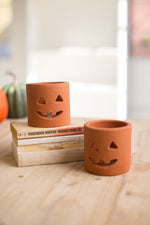 Kalalou H3644 Small Terracotta Jack O Lantern