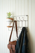 Kalalou H4078 Entryway Coatrack with Clay Planter