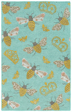 Kaleen Rugs Critter Comforts Collection HCC02-79 Light Blue Area Rug