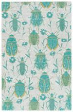 Kaleen Rugs Critter Comforts Collection HCC03-78 Turqoise Area Rug