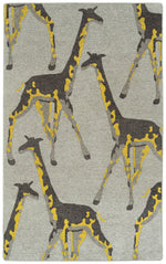 Kaleen Rugs Forever Fauna Collection HFA01-38 Charcoal Area Rug
