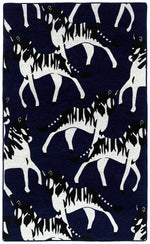 Kaleen Rugs Forever Fauna Collection HFA02-22 Navy Area Rug