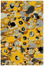Kaleen Rugs Floral Fantasies Collection HFL01-05 Gold Area Rug